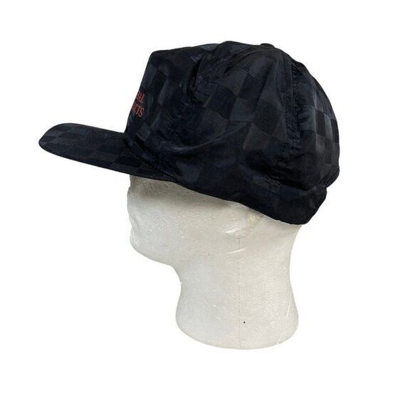 Vintage Checkered Black ISP Mineral Products Adjustable Strapback Advertising - Picture 2 of 5